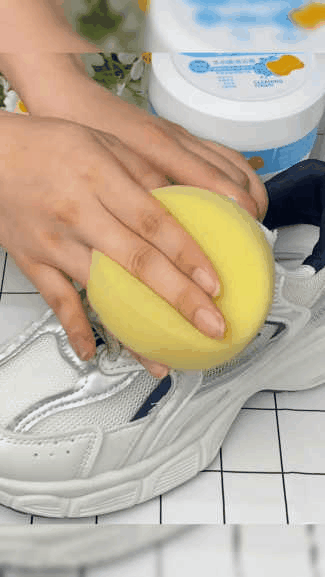 260g Multi-functional White Shoe Cleaning Cream – Stain Remover with Sponge