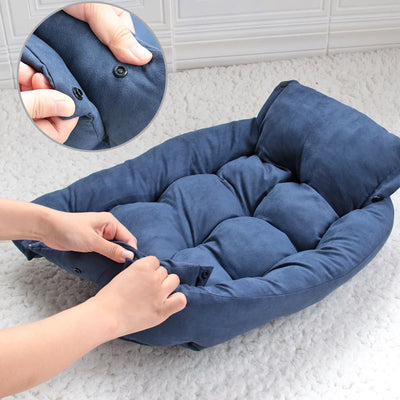 Multifunction Dog Bed Mat 3 IN 1 Dogs Cat Sleeping Bed Sofa Warm Winter