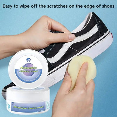 260g Multi-functional White Shoe Cleaning Cream – Stain Remover with Sponge