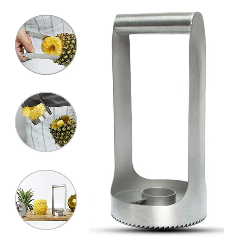 1Pc Stainless Steel Easy to use Pineapple Peeler Accessories Pineapple Slicers Fruit Knife Cutter Corer Slicer Kitchen Tools